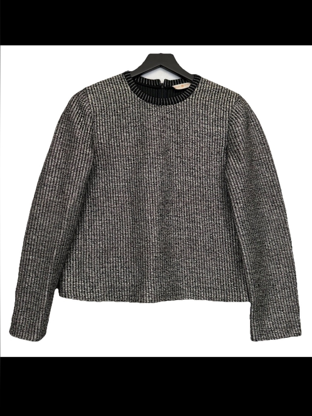 NWOT Tory Burch Boxy Raffia Sweater